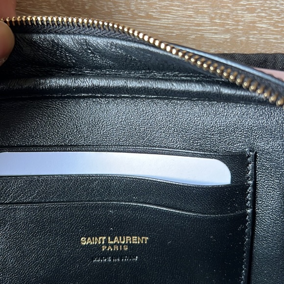 Saint Laurent Mini Lou Polka Dot Print Leather Camera Crossbody Bag - Picture 6 of 9